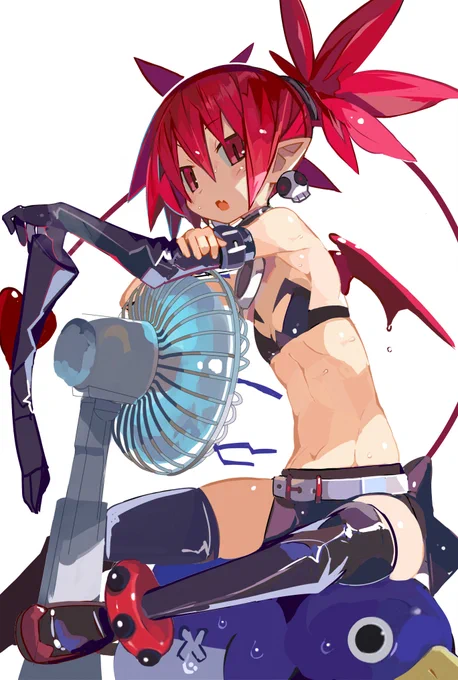 涼むエトナ様。 #ディスガイア 