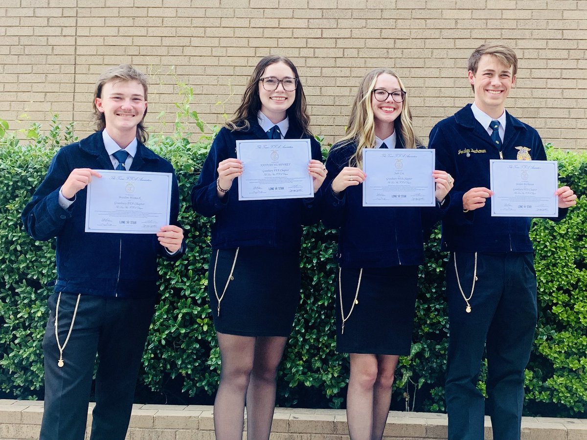 Our FFA officers have been at the 94th Texas FFA Convention since Tuesday. They have enjoyed going to sessions, listening to state officer retiring addresses, voting in the business meeting &amp; watching some of our own students walk the stage to receive their Lone Star degree!