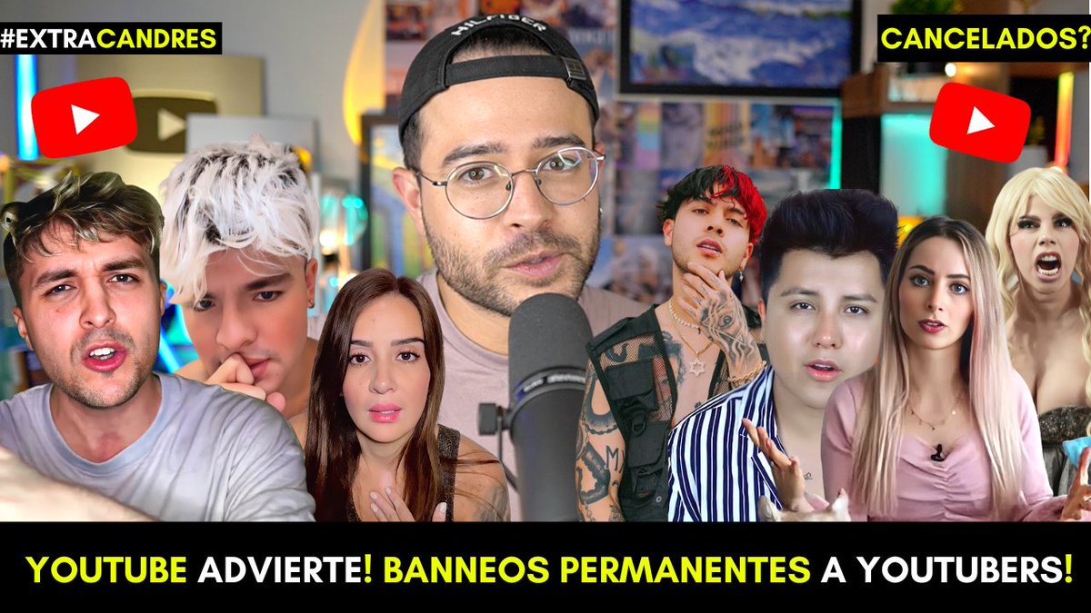 candresperedo's tweet photo. El Castigo Máximo De Youtube! Anuncian Cierres Permanentes A Canales De Youtubers Problematicos! https://t.co/JBwUSNkrEl Nuevo video en el canal secundario! Estaré leyendo sus comentarios porque este tema anda muy polémico https://t.co/R9oh9FhChm