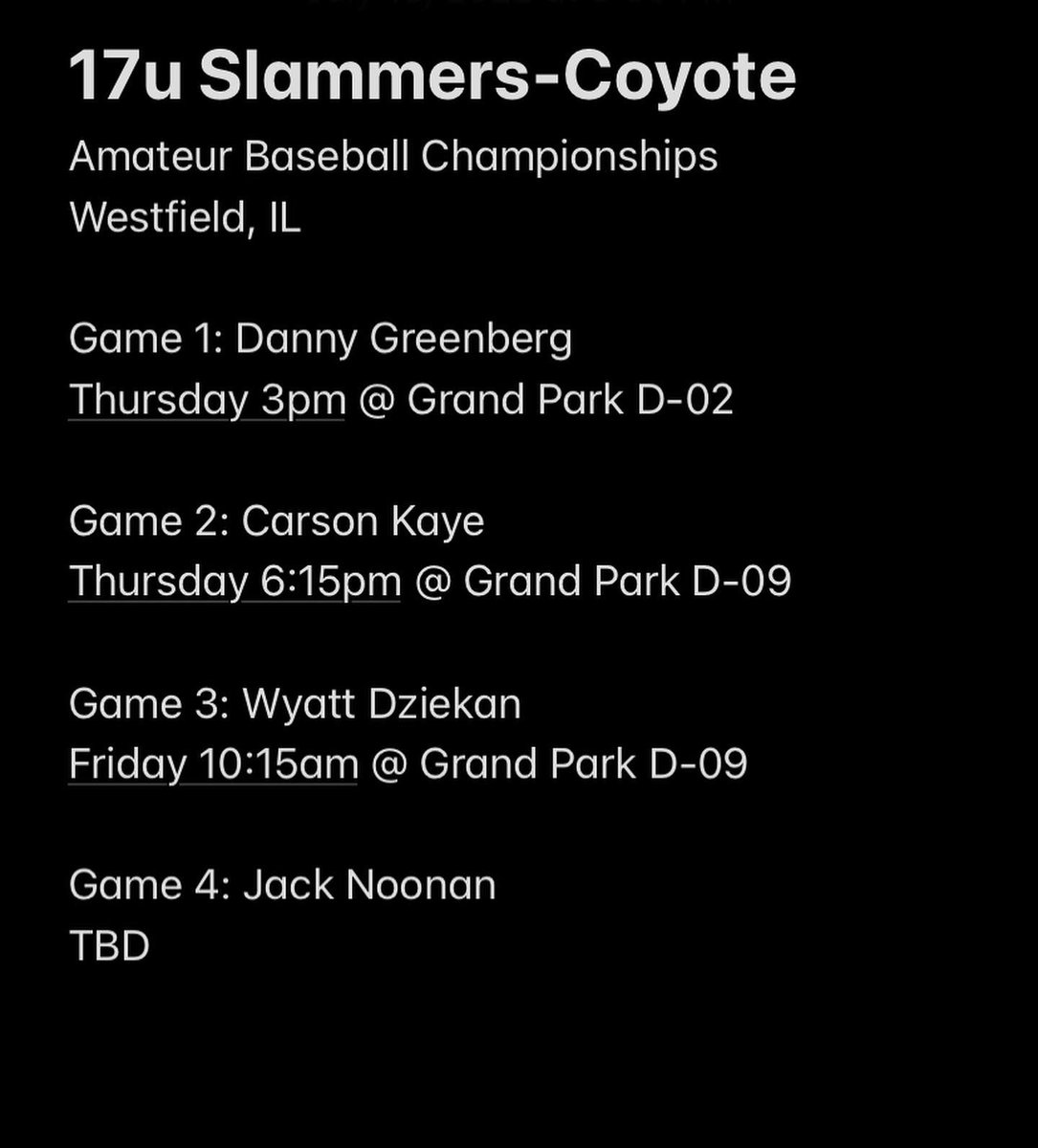 Slammers_IL's tweet photo. Here are the @Slammers_HS_IL 17u/16u rotations for the weekend! @Bullpenevents @PBRIndiana @PBRWisconsin @GameDayUSA @GDBJr5 @NealJames56 @sgalanop9 https://t.co/jFHkhByT4S