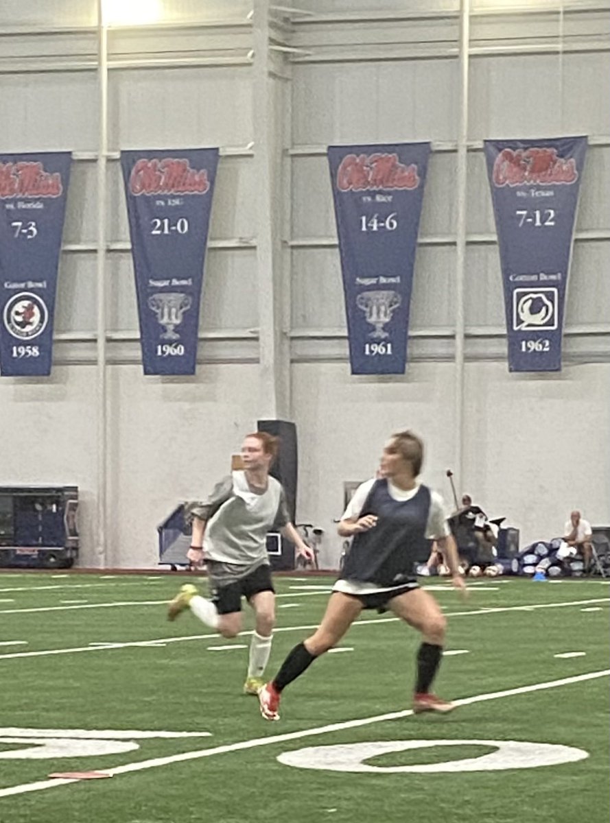 gillianab2024's tweet photo. Thank you @CoachMattMott and @OleMissSoccer for the great ID camp this last weekend. A little rain, lightning and thunder didn’t stop us from having great scrimmages.  It was an awesome experience to play some amazing soccer with girls from all over the US with the same goals https://t.co/ofC9p5wPFf