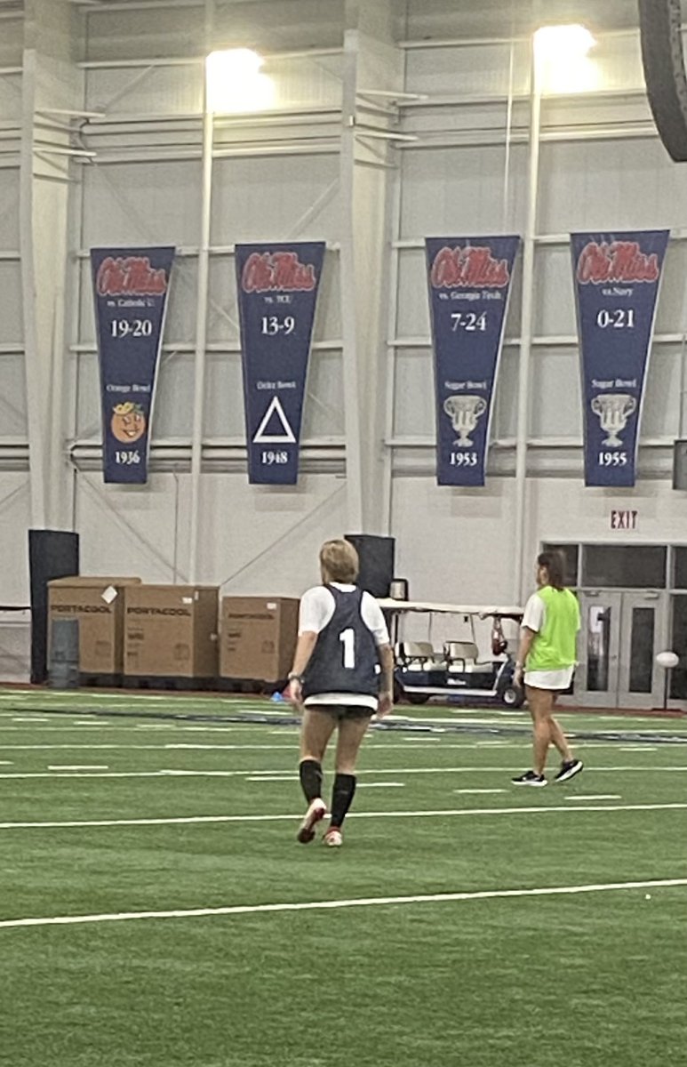 gillianab2024's tweet photo. Thank you @CoachMattMott and @OleMissSoccer for the great ID camp this last weekend. A little rain, lightning and thunder didn’t stop us from having great scrimmages.  It was an awesome experience to play some amazing soccer with girls from all over the US with the same goals https://t.co/ofC9p5wPFf