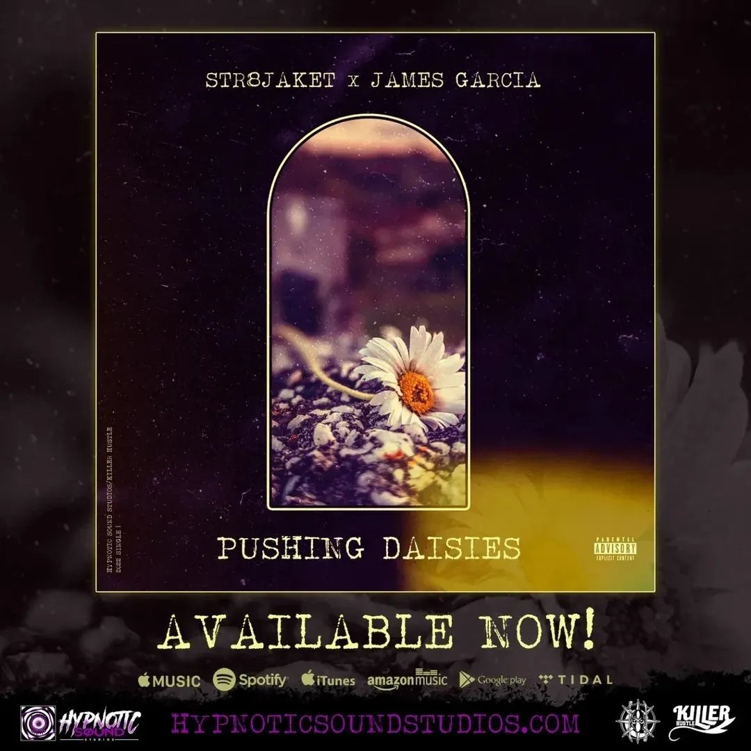 ColoradoMNE's tweet photo. Check out the new single from @str8jaket810 and @youngwicked303 "Pushing Daisies" streaming on all digital platforms!

#PushingDaisies #Str8jaket #JamesGarcia #YoungWicked #HypnoticSoundStudios #MNE #MajikNinjaEntertainment #Collab #NewMusic https://t.co/8BPX7i2rwN