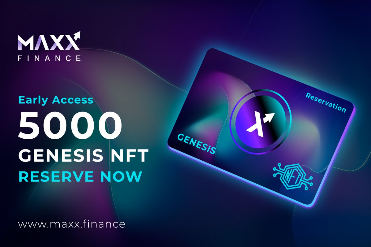 Guys, I found an interesting #Defi project @MaxxFinance They are a high yield, community driven & staking protocol, backed by unparalleled safety and their own network of validator nodes 🚀 They are giving away 5000 Genesis NFT too 👉 maxx.finance #NFTGiveaway #Web3