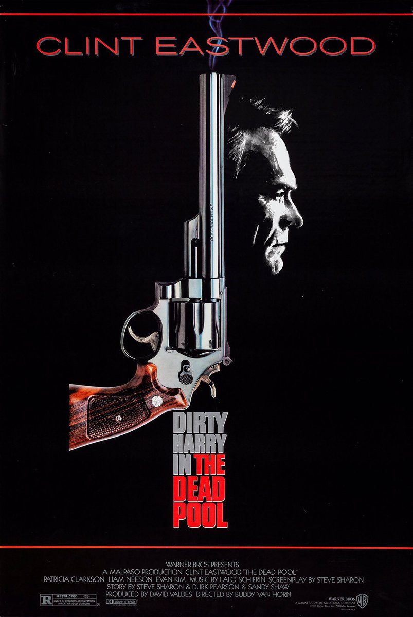 FilmNewsNos's tweet photo. 🎬MOVIE HISTORY: 34 years ago today, July 13, 1988, the movie ‘The Dead Pool’ opened in theaters!
#ClintEastwood #PatriciaClarkson #LiamNeeson #EvanCKim #DavidHunt #MichaelCurrie #JimCarrey #RonnieClaireEdwards #LouisGiambalvo #CharlesMartinet #PatrickVanHorn #BuddyVanHorn https://t.co/kXxRxZwqLm