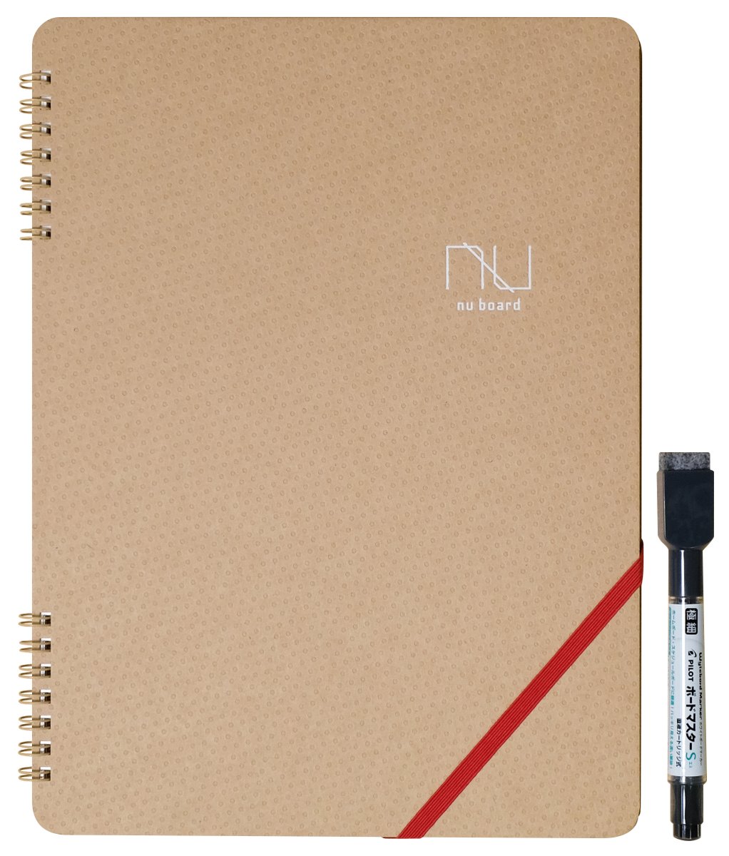 board_nu's tweet photo. 軽くて、表紙の肌触りが良いと評判のA4復刻版。従来品より約20g軽くなっているので、PCと持ち歩いても疲れにくいです。#ノート型ホワイトボードの元祖 #書いて消せる #ヌーボード #nuboard #欧文印刷 #文具 #文房具 #メモ #在宅ワーク https://t.co/7hpqGfHBli