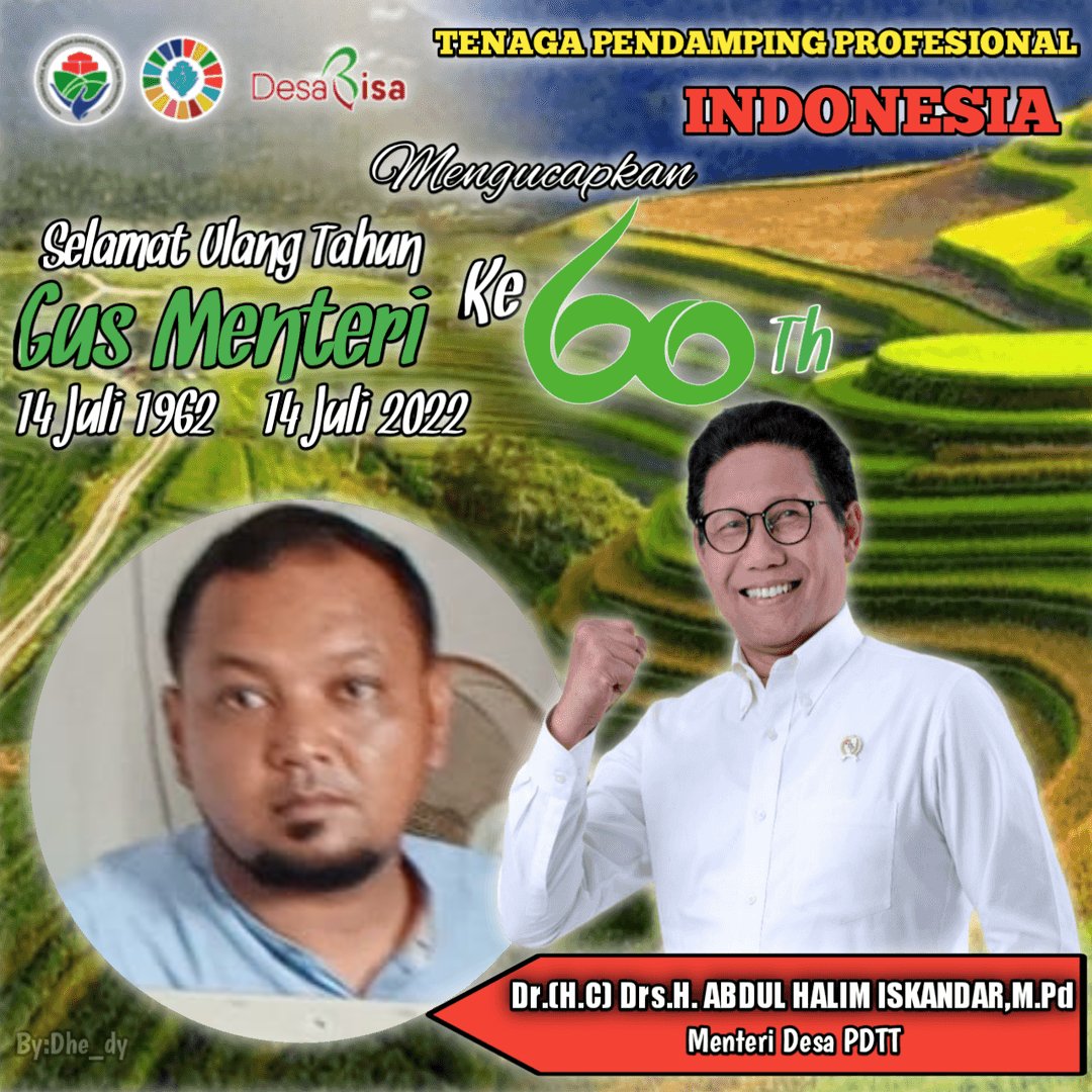 Happy Milad Ayah Menteri Desa <a href="/halimiskandarnu/">ABDUL HALIM ISKANDAR</a> Barokah Usia, Sukses Dunia Akhirat, Aamiin..
<a href="/imansyukri/">Iman Sukri</a> 
<a href="/malik_haramain/">malikharamain</a> 
<a href="/azzameldzikrie/">#SantriIndonesia</a> 
<a href="/LilisRitonga/">Bunga Desa</a> 
<a href="/ErwinLoebis77/">Erwin Loebis</a> 
<a href="/BatuTppi/">TPPI Kab. Batu Bara - SUMUT</a>