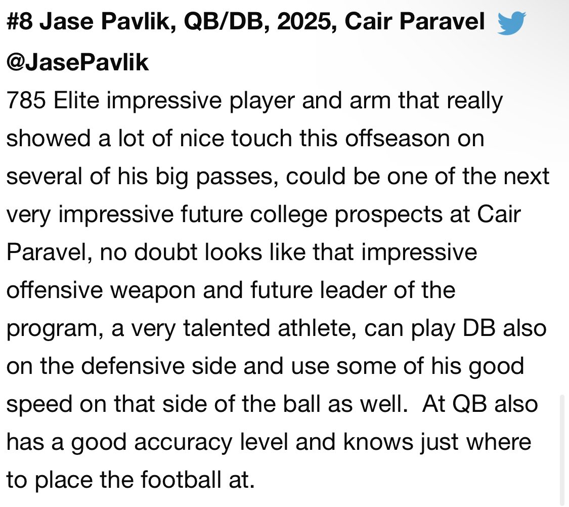 Thanks for the write up! <a href="/6starfootballKS/">Six Star Football | KANSAS</a>