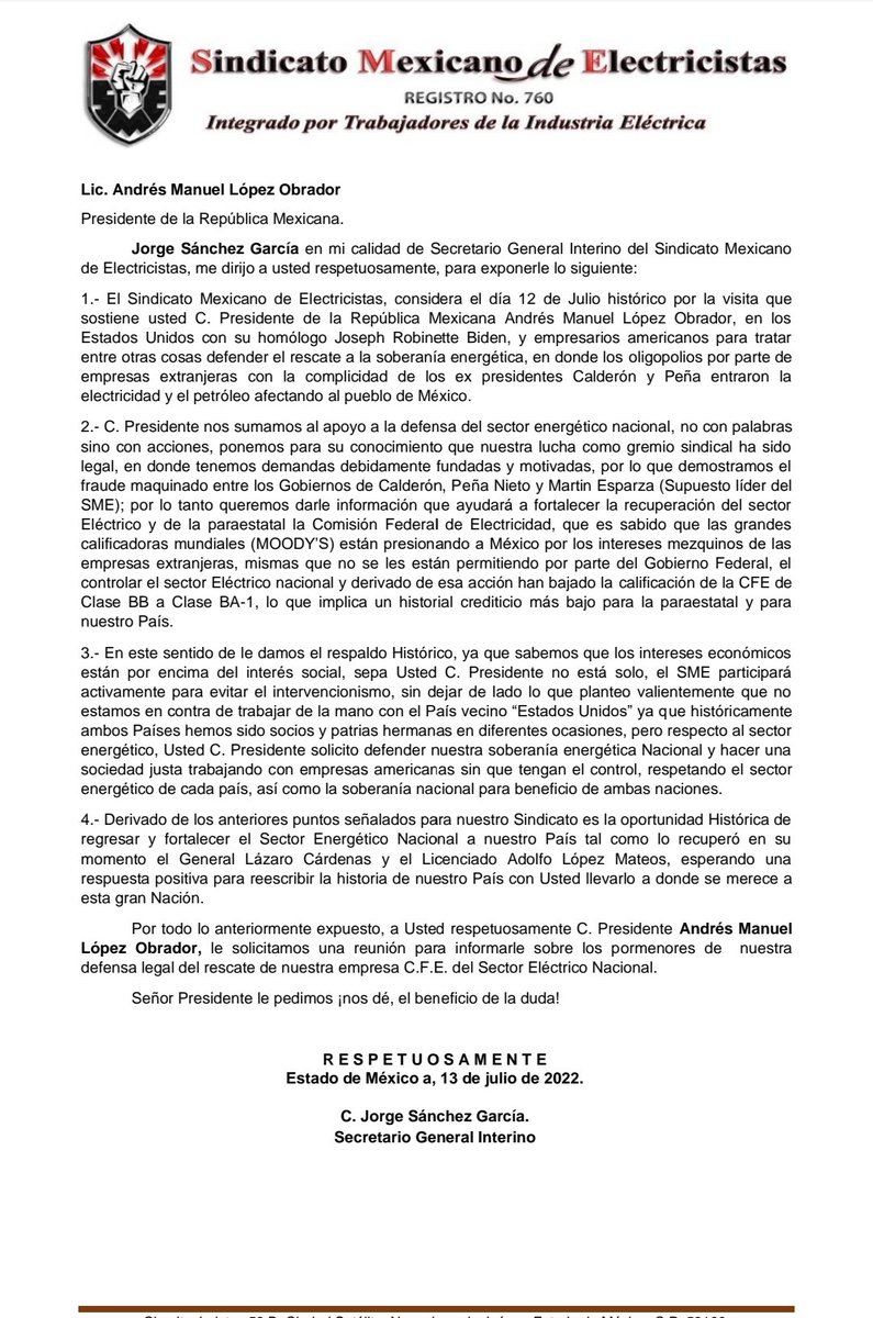 SindicatoMexic1's tweet photo. @lopezobrador_  @rocionahle
@JesusRCuevas @adan_augusto https://t.co/Za5YPsUVby