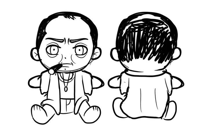 Sketching out an idea for a tony soprano plush 👀 if you want one fill out this interest form!!! https://t.co/CjAVQTBHFl 