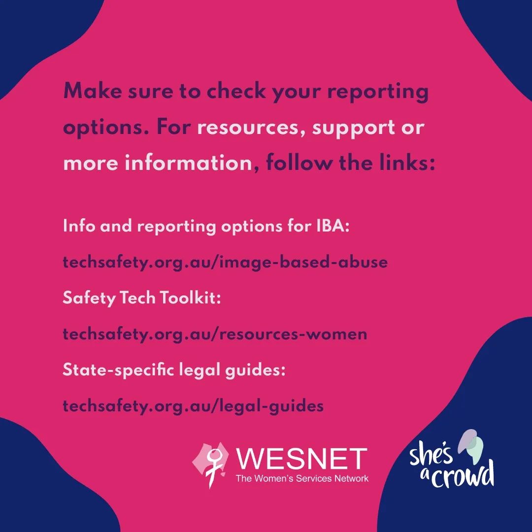 shesacrowd's tweet image. @WESNETAustralia works for a future where all women and children live free of domestic and family violence and its consequences. @shesacrowd uses crowdsourced data to make spaces safer for women and gender-diverse people. 

#WESNET #ImageBasedAbuse #ShareYourStory #DV