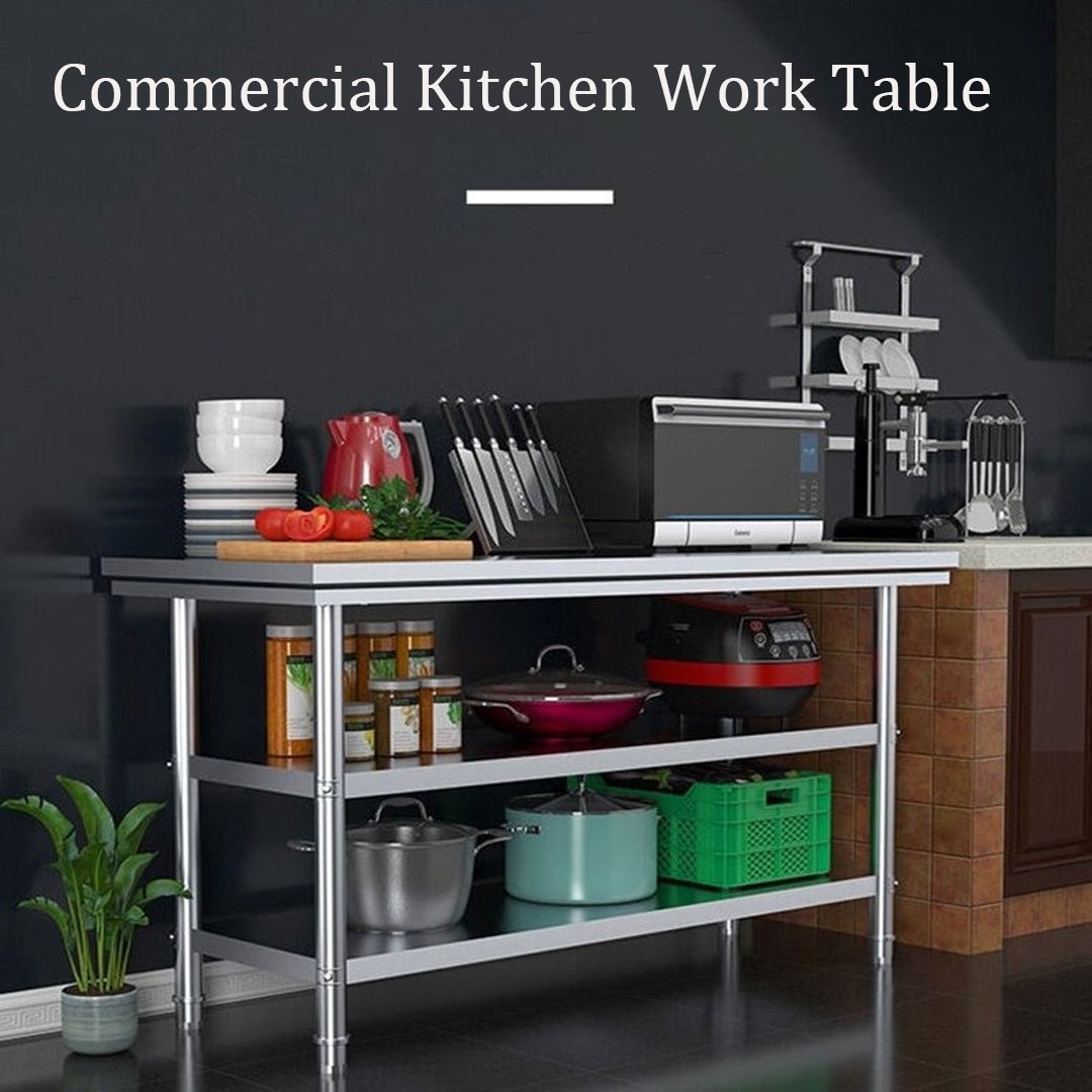 🚙Stainless Steel Commercial Kitchen Work Table🚙⭕Compact ⭕powerful and simply ⭕asiest and fastest ⭕Free shipping🥳Shop now👉bit.ly/3MoH4X4