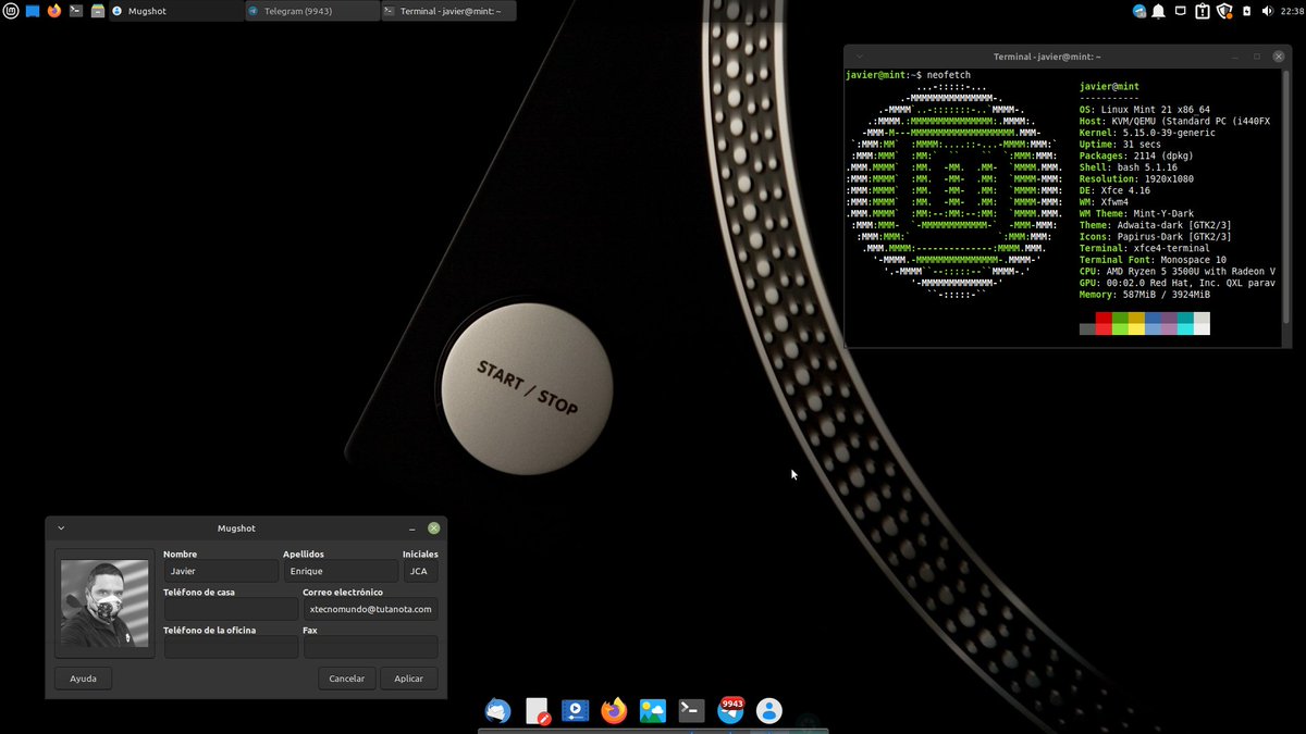 4Sentinell's tweet image. #LinuxMInt21 #xfce
