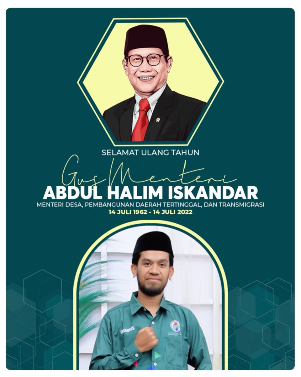 *#MetUltahGusHalim*

Mention ke:
<a href="/jokowi/">Joko Widodo</a> 
<a href="/halimiskandarnu/">ABDUL HALIM ISKANDAR</a>
@Kemendespdtt
<a href="/malik_haramain/">malikharamain</a>
<a href="/imansyukri/">Iman Sukri</a>
<a href="/taufikmadjid71/">IG : taufik.madjid</a>
@yusradaridesa 
<a href="/azzameldzikrie/">#SantriIndonesia</a> 
<a href="/tppkemendes/">TPP KEMENDES</a>