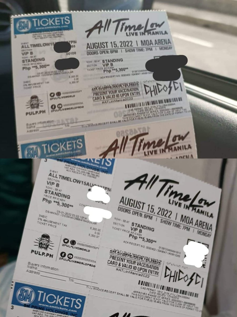 cmigsss_'s tweet photo. Hi, Still Selling my 2 VIP B Tix 5k negotiable with receipt rin po
Can do meet up around Marikina, Antipolo or pede rin pong ship basta sagot nyo ship fee and Payment first. Hmu!
RFS: Badly need na po ng funds and wala narin sya e:)
#alltimelow
#atlph
#alltimelowliveinmanila https://t.co/SzMdMsjHmi