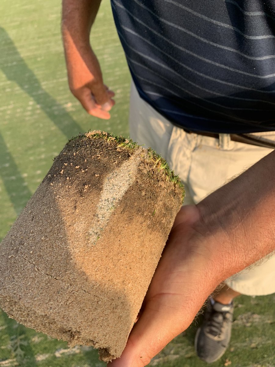 NTXDryJect's tweet photo. Thanks Ken and Maintenance Staff for the wonderful hospitality and helping #poundsand and 8 Tons of @earthworksturf #Ecolite and 40 Tons of USGA Big Sandy Sand. @DryJect it’s fast easy and effective. https://t.co/o6dHoBvT1W