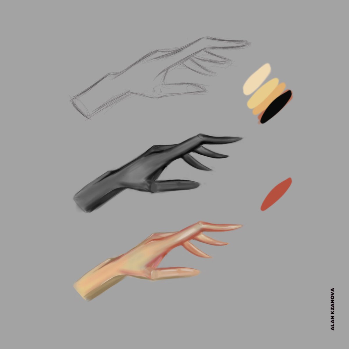 La sutileza de dibujar manos ✨#conceptart #conceptartist #hands