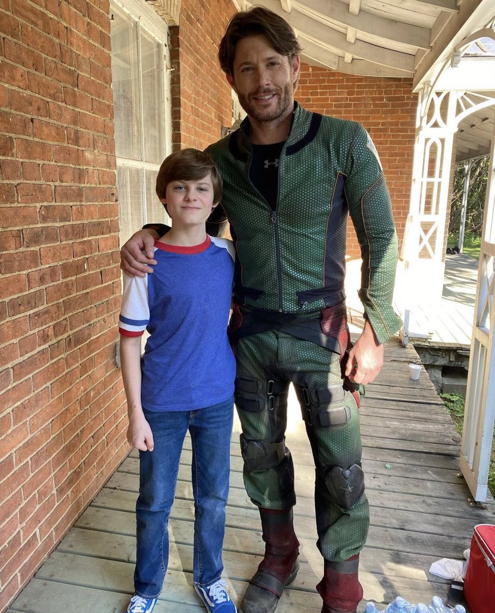 Jensen Ackles (#SoldierBoy ) and Cameron Crovetti (Ryan)
BTS #TheBoysTV 
#TheBoysSeason3 
▶️instagram.com/p/Cf9wPZouzjN