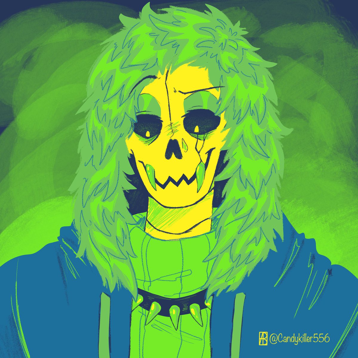 Candykiller556's tweet photo. Did the random color palette/grey scale challenge. #randomcolorpalette #color #swapfellred #horrortale #errorberror #killersans #sans #digitalart https://t.co/zHHcneIIF4