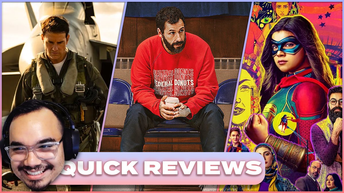 ambitiouscasual's tweet photo. Was Top Gun: Maverick good? Can Adam Sandler really act? Is Ms Marvel the beginning of the end for Marvel? Join the Press Play crew as they discuss! #TopGunMaverick #HustleNetflix #MsMarvel 

YouTube: https://t.co/NE8KSjQImz

Audio: https://t.co/5JebzH52v9 https://t.co/KTllCUoU73