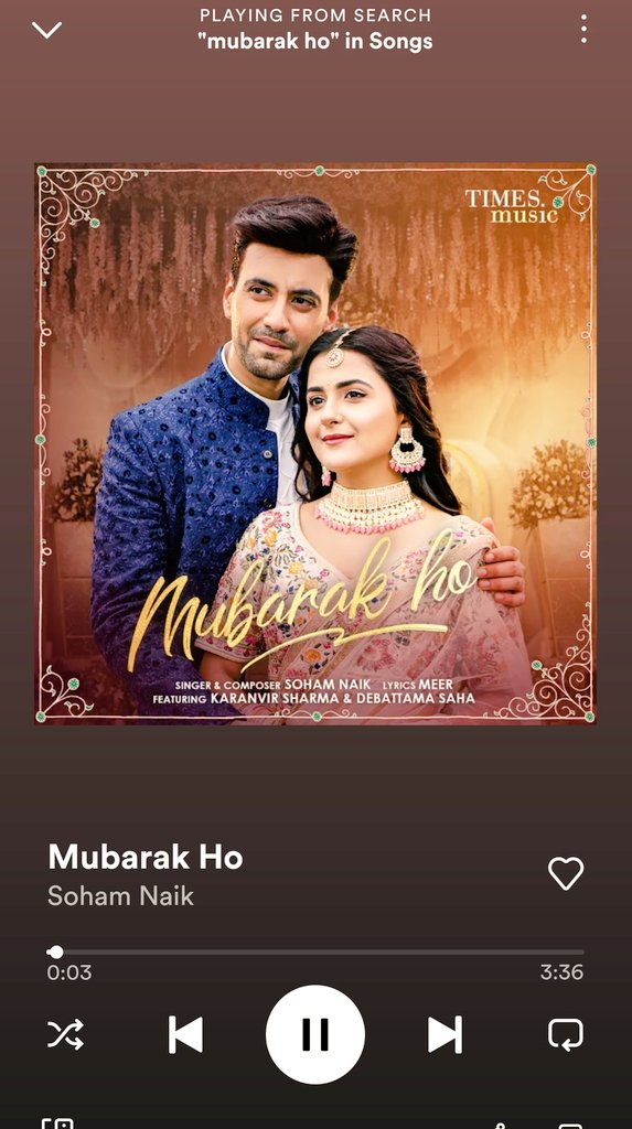 Phoenixdeba's tweet photo. The song is out there on Spotify.
Make sure to drop a like if you visit the site.
Link:
https://t.co/aMzatoZDTD
#MubarakHo
#DebattamaSaha 
#DebaHolics 
#DebaDarers https://t.co/JH6pxhgdNF