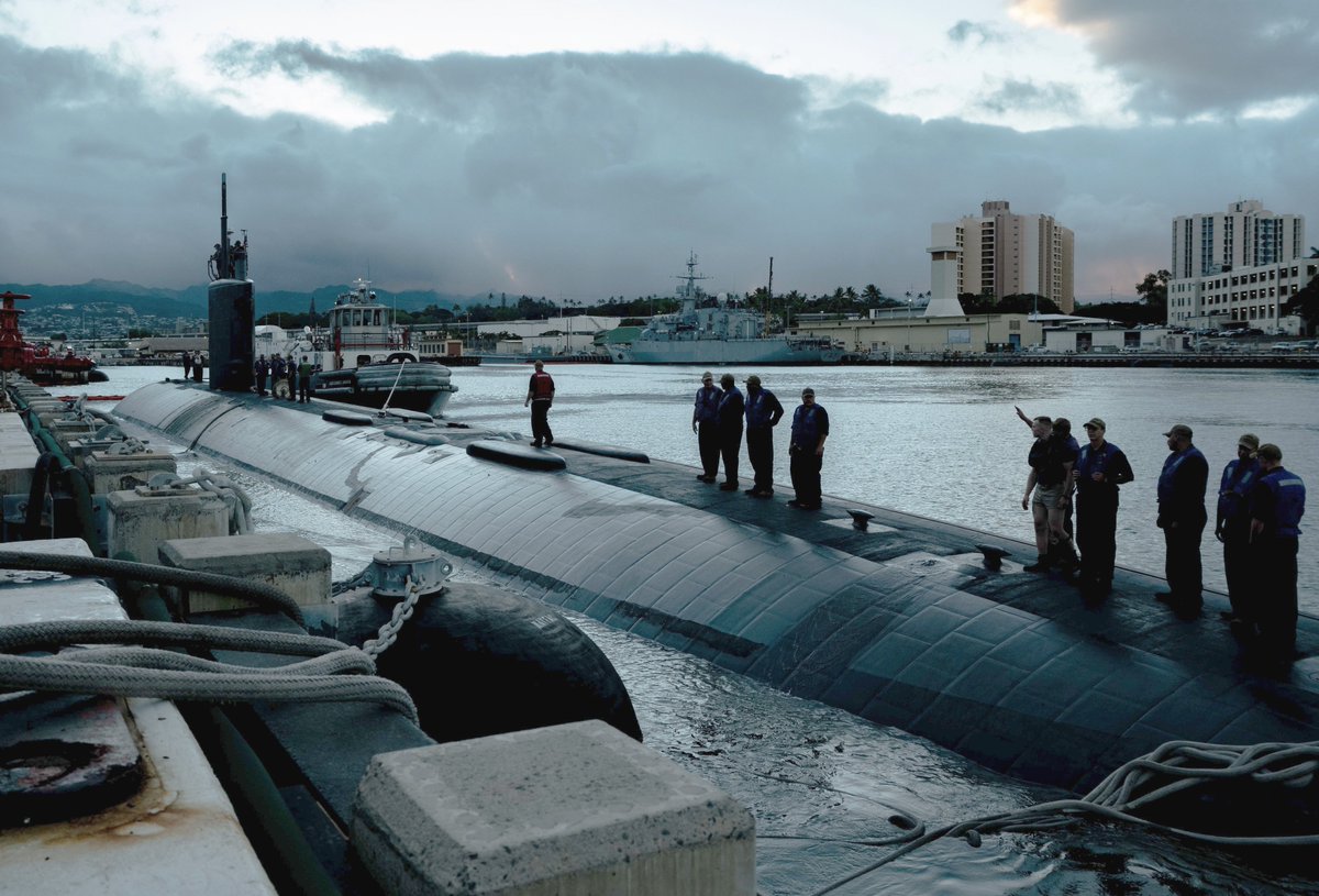 #RIMPAC #submarines heading out from Pearl Harbor  12 July: South Korea's SHIN DOL SEOK S082, USS PASADENA SSN754 (2 pics) and CHARLOTTE SSN766. It's been a long haul for CHARLOTTE, one of several subs that lost dive certs for lack of maintenance. Now back after a major overhaul