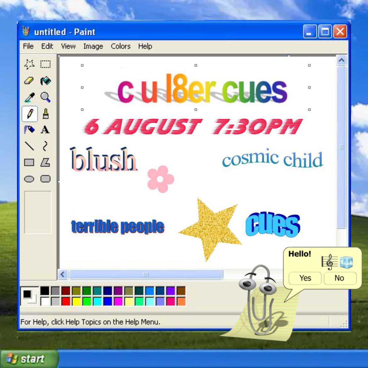 If for some reason people take notice of this here - next show we’re playing. Tickets out: cul8ercues.peatix.com Under 20 mins in, and just about half of the tickets left.