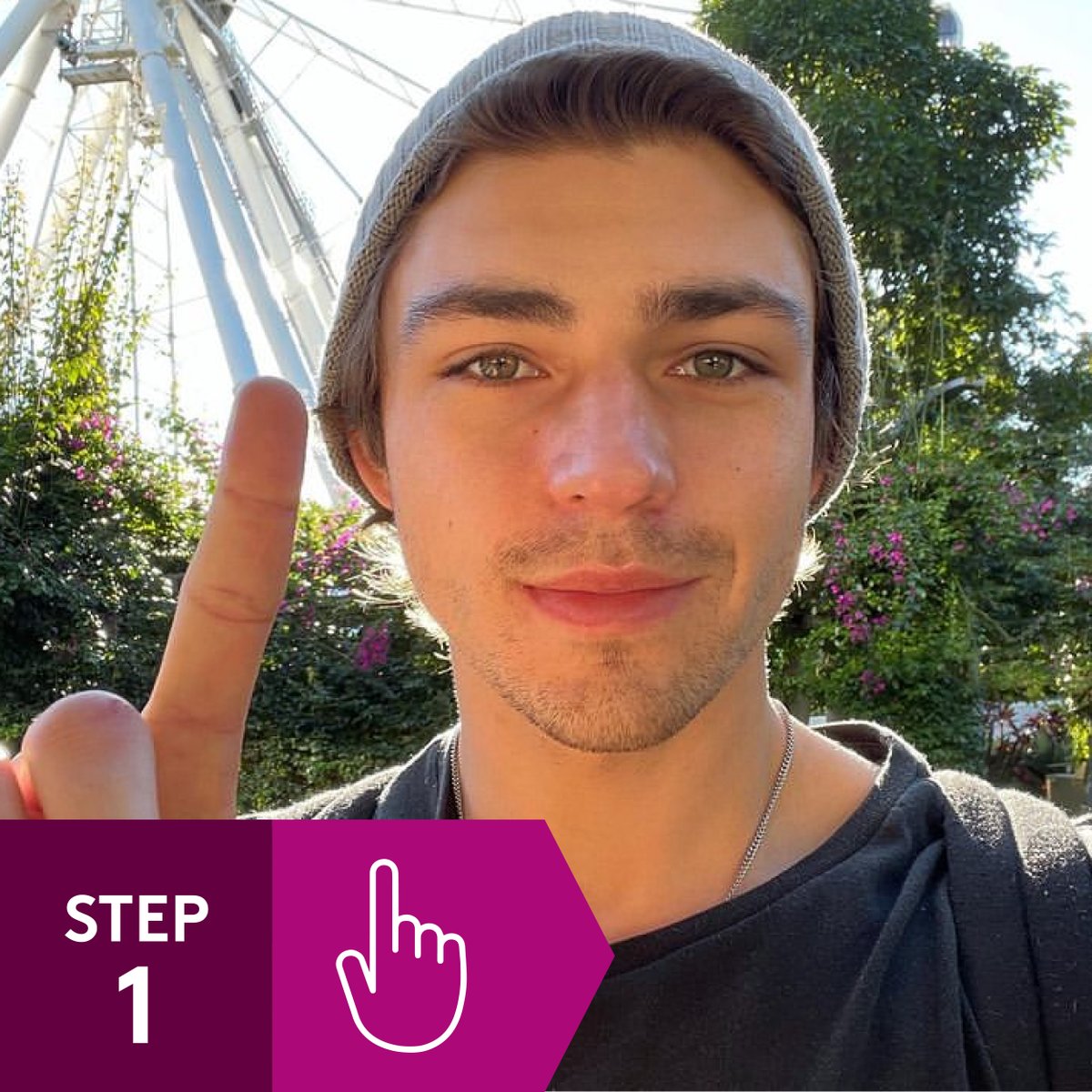 DonateLifeToday's tweet photo. Join the movement! It only takes ONE minute to join the #GreatRegistrationRace for #DonateLifeWeek ☝️ Share your own 'ONE' selfie to spread the word! 🤳 Register as an organ and tissue donor today at https://t.co/DwlyOO7oVs or just three taps in your Medicare app https://t.co/ximJDdgThj