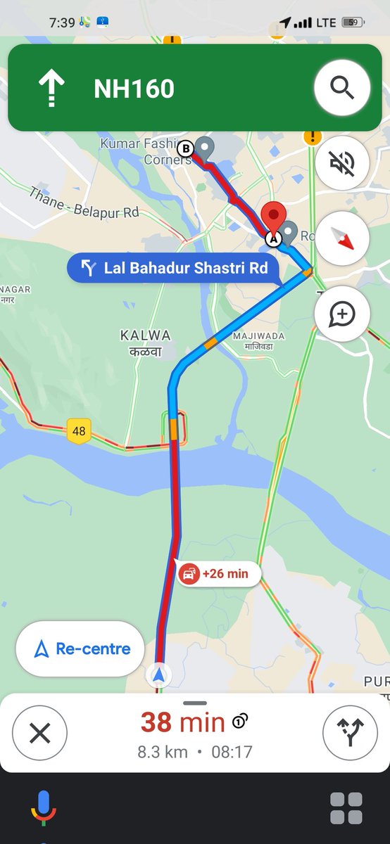 Yashahahaa's tweet photo. The road of Mumbai Nashik Highway are jam EVERYDAY, It takes 2hrs to reach Thane station from Mankoli because of trucks and bad roads, before the trucks were permitted to run only from 9pm to 9am, we dnt have that rule anymore? @DGPMaharashtra #mumbainashikhighway #worstroads https://t.co/Uw041I3UHn