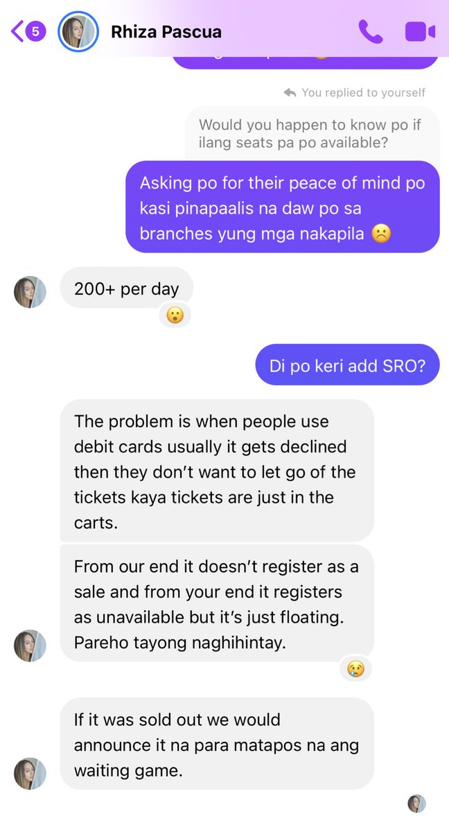 The 200+ issss the available na nakikita nila. The rest nasa carts pls let go na and as much as possible don’t use debit na