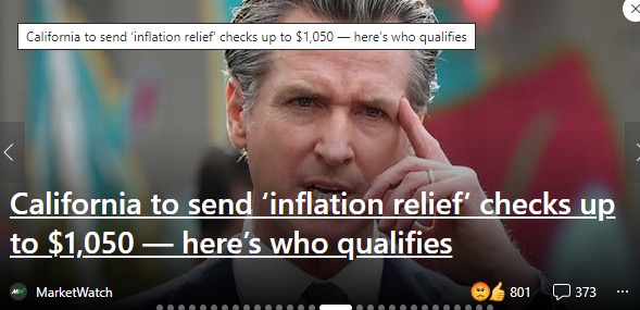 A State cannot print its own money.  They are doing this by refunding taxes that they overcharged through taxation - a surplus. It's not real, it's a marketing gimmick. A State creates nothing. They take tax dollars from businesses and citizens to pay for services and that's it.