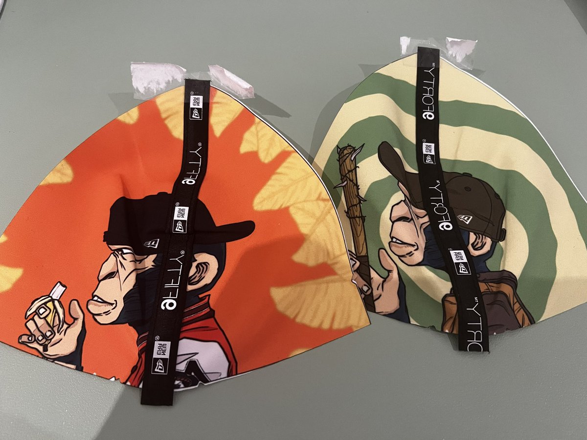 Some new swatches just arrived for our ARU x New Era hats <a href="/NewEraCap/">New Era Cap</a> can’t wait to see these come to life! 🧢