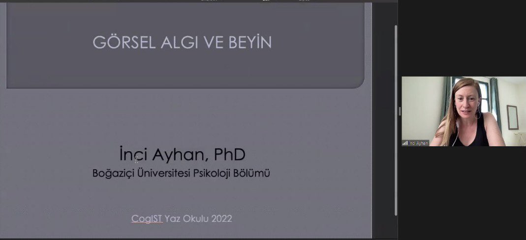 Boğaziçi Üniversitesinden İnci Ayhan hocamızdan “Algı” dersini dinliyoruz!