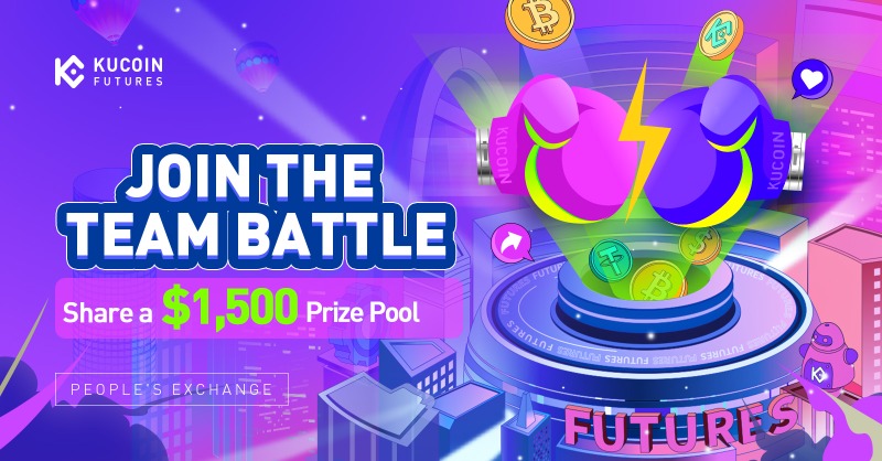 kucoincom's tweet photo. 💰 $1,500 GIVEAWAY 💰

Join the #KuCoinFutures Global Team Battle to win a share of 1,000 $USDT &amp; $500 fee deduction coupon!

✅ Follow @kucoincom @KuCoinFutures 
✅ Join a team and trade any contract 
✅ Fill out: https://t.co/5IlBzwwLVQ