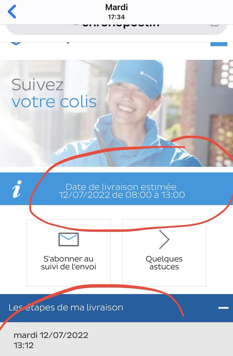 SaBaPem's tweet photo. @Chronopost Pourriez-vous demander à votre SAV de répondre? 48h sans réponse.Le colis devait être livré le 12/07 À ce jour aucune suite😡@ChronopostSAV que font les livreurs de nos colis.Vos services surtout la livraison @BFRETTE n’ont RIEN à voir avec du «CHRONO » et toute la pub.HONTEUX!!! https://t.co/6tPE8UPOQI