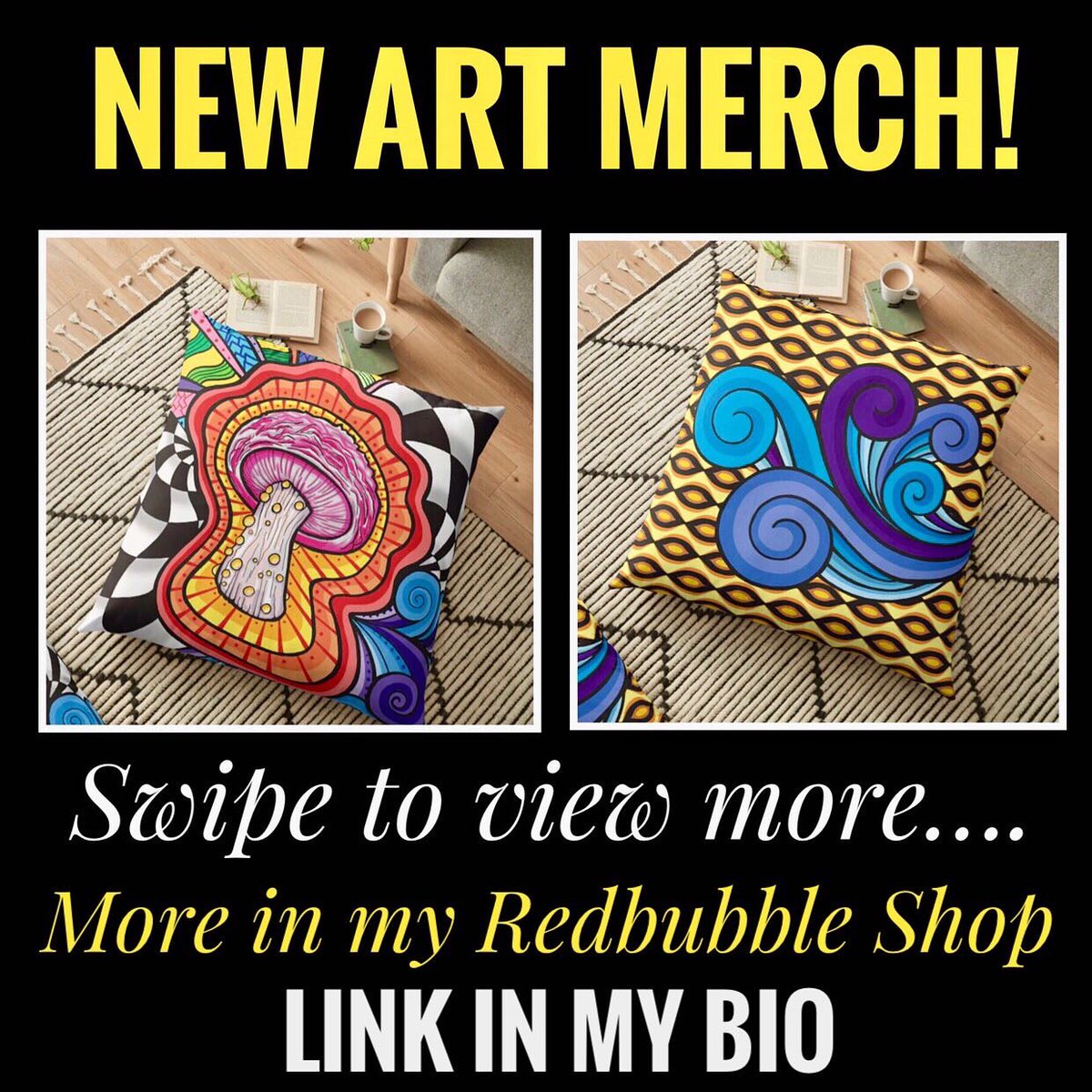 geminipearlart's tweet photo. *NEW MERCHANDISE* in my Redbubble shop! This is just a sample of the new items now available in my storefront. My Redbubble site can be found in my bio in the https://t.co/C0sZIM62eH  #redbubbleartist #psychedelicart #redbubble #louisianaartist #batonrougeartist https://t.co/OFEhREWZBG