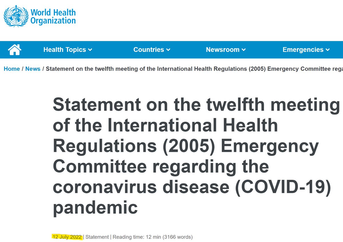 3rd_abraham's tweet photo. 📢"The Committee highlighted the need for all States Parties to continue to apply public health and social measures (#PHSM) proportionate to their epidemiological situation, stressing the continued use of effective, individual-level protective measures to reduce transmission"
+1 https://t.co/qQ2s5KjKLf