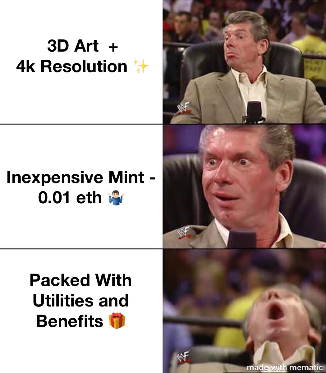 baenfts's tweet photo. bae.NFT will be MINTING TOMORROW! 🚨 

✨ 3D art + 4k Resolution 😲
✨ Inexpensive mint - 0.01eth 😱
✨ Packed with utilities and benefits 🤯🤯 

People are going crazy about these qualities of bae. 🔥

Don't miss this big event! 🛎
👑BE YOU. BE bae.👑
#NFTMintAlert #NFTCommunity https://t.co/i9vW4Lhtqf
