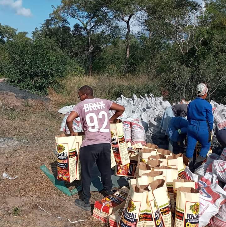 The production of #KhathiCharcoal is human art.