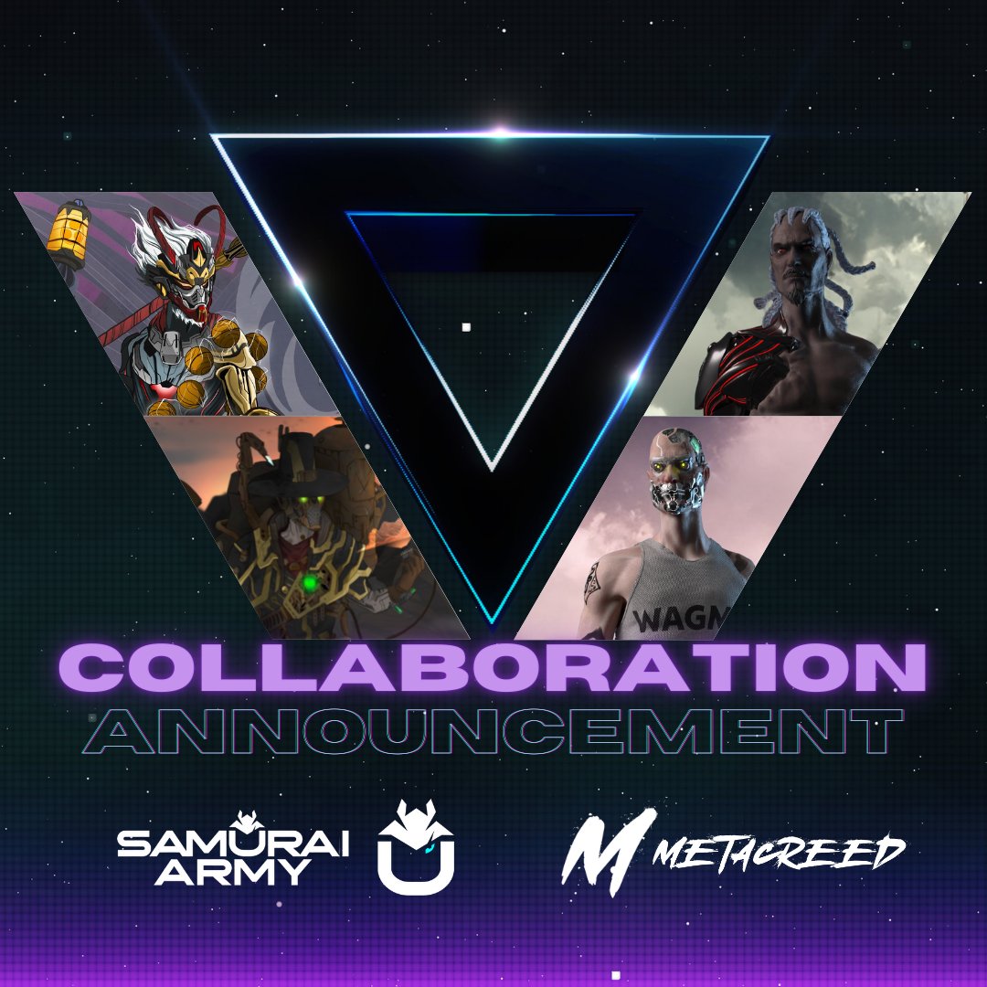AMA &amp; Collab Alert! Join us on Friday on twitter Spaces for a chat with our frens <a href="/SamuraiArmyNFT/">Samurai Army</a> where we'll be discussing GameFi

+ WL giveaways to celebrate a long term collab between our projects.  

🔥Like , RT and tag a friend to enter 🔥

Twitter Spaces link below 👇