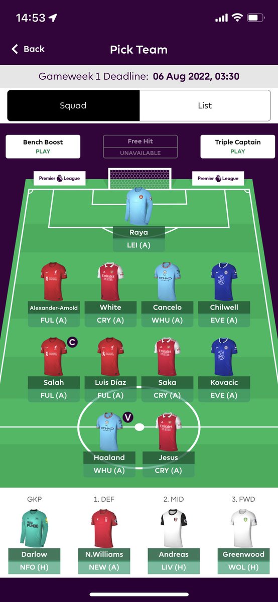FPL_Mozdawgs's tweet photo. #EarlyThoughts #FPL https://t.co/YULFMrLsyV