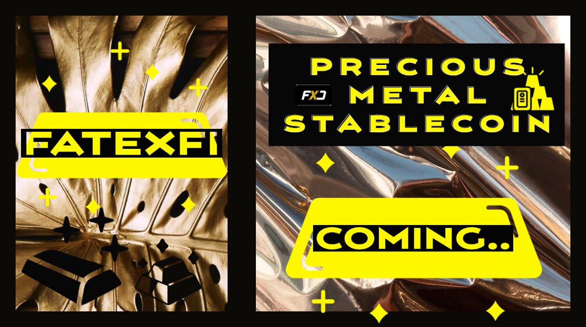 FATExDAO.io $FxD on $MATIC 

dApp FATExFi.io 

🚀Multi-Asset Precious Metals #StableCoin  

🚯 <a href="/terra_money/">Terra 🌍 Powered by LUNA 🌕</a>  
😍 <a href="/0xPolygon/">Polygon | POL</a> 

We learned...
$USDT $USDC $RSR $FEI $MAI $USDD $TUSD $FRAX $UST What not to do.

$PAXG + $DAI = $FATE

👁‍🗨fatexdao.gitbook.io/fatexdao/fatex…