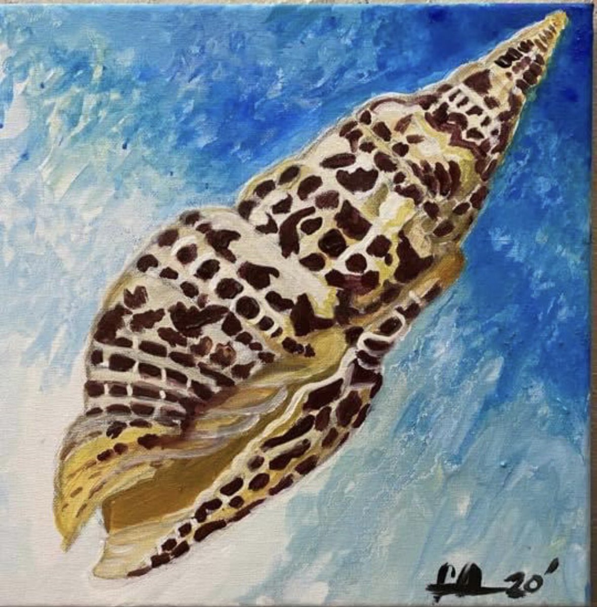 chompyhaleem's tweet photo. Canvas art. Sea shells are love letters in the sand . https://t.co/bfYa1Yz2n2