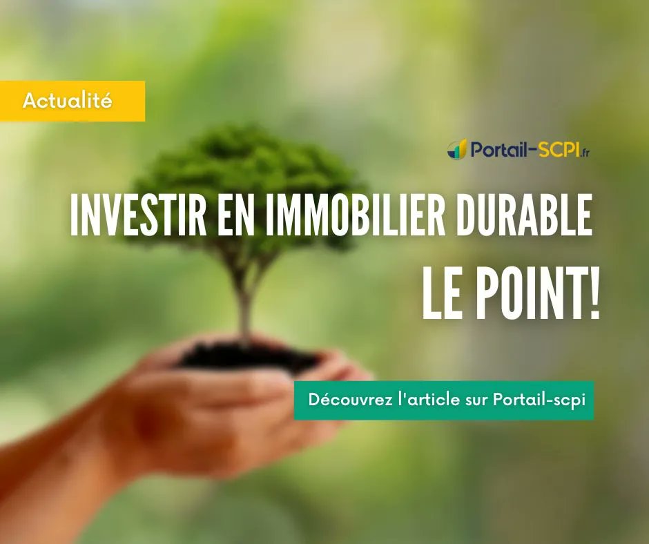 Investir dans l'immobilier durable avec les #SCPI vertes! Le détails ⤵️
🔗 portail-scpi.fr/blog/investir-…

#pierrepapier #immobilier #patrimoine #investissement