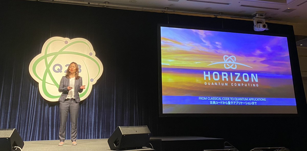 horizon_quantum's tweet photo. From Classical Code to Quantum Applications talk by our Product Manager @chewamanda at #Q2B22 Tokyo. https://t.co/IqzXpE5aKm