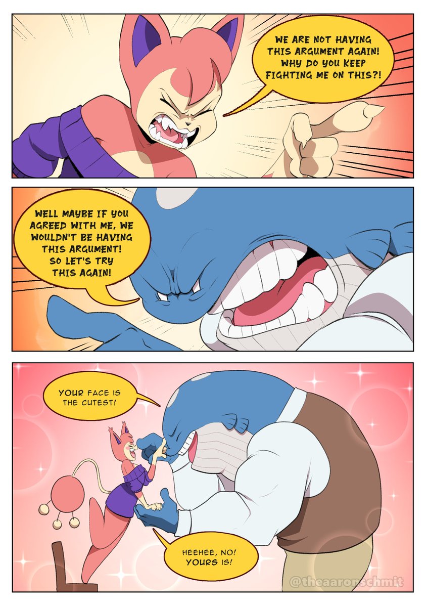 Skitty and Wailord get into an argument. #TinderSkitty 