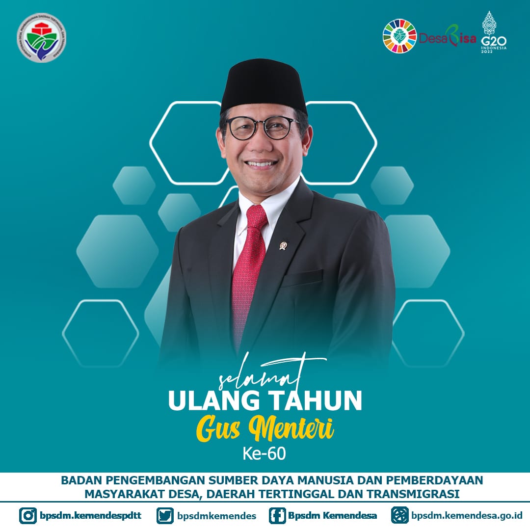 Selamat ulang tahun, Gus Menteri Abdul Halim Iskandar, semoga Allah SWT senatiasa meridhai perjuangan panjenengan. Amiin.

<a href="/jokowi/">Joko Widodo</a> 
<a href="/halimiskandarnu/">ABDUL HALIM ISKANDAR</a> 
@kemendespdtt 
<a href="/malik_haramain/">malikharamain</a> 
<a href="/imansyukri/">Iman Sukri</a> 
<a href="/taufikmadjid71/">IG : taufik.madjid</a> 
<a href="/yusra/">yusra</a>
<a href="/azzameldzikrie/">#SantriIndonesia</a> 
<a href="/tppkemendes/">TPP KEMENDES</a>