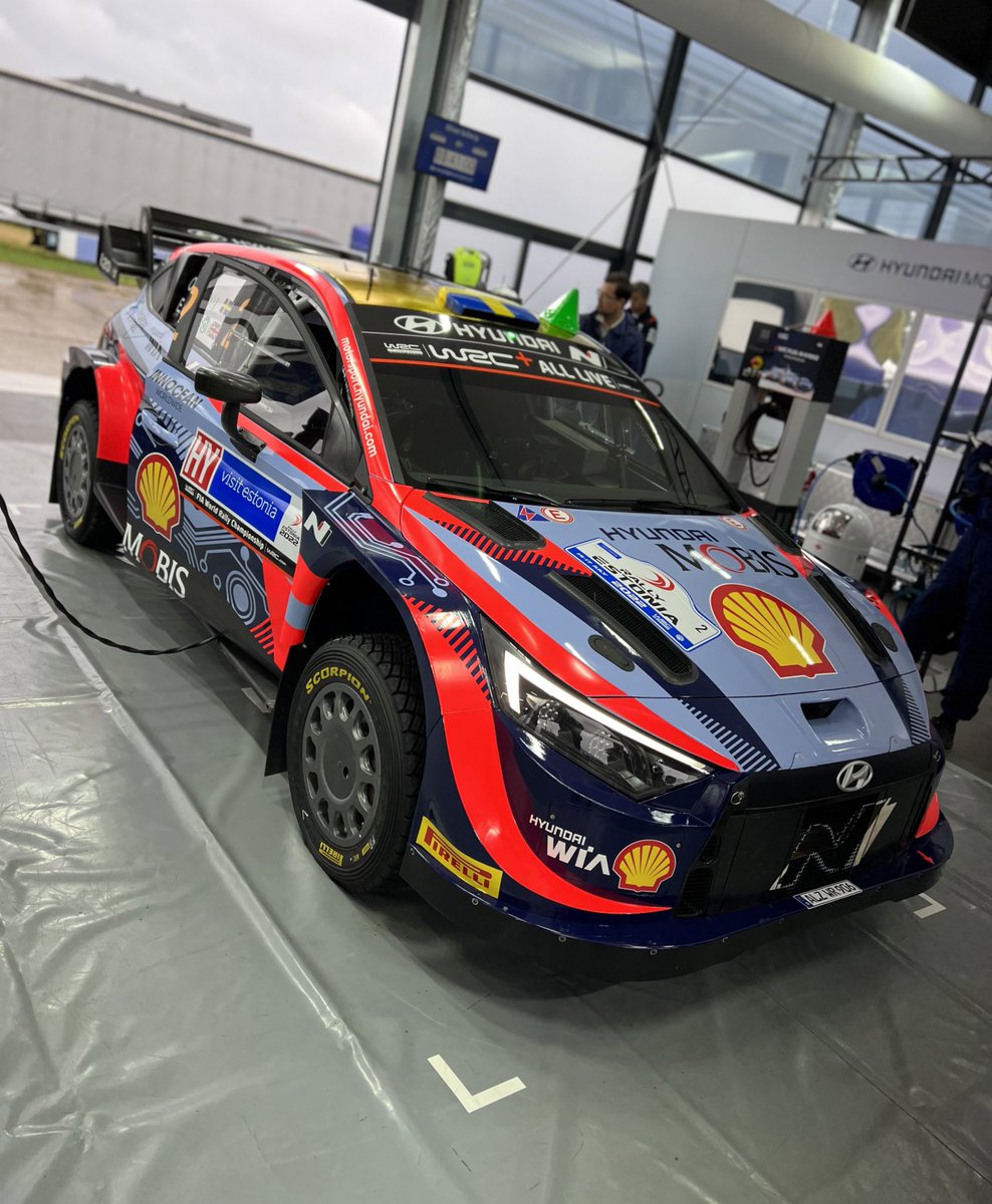 Good morning from a wet @RallyEstonia service park! ☔️ It’s time for Shakedown - and you can watch all the action on the @OfficialWRC social media and WRC+ 👌