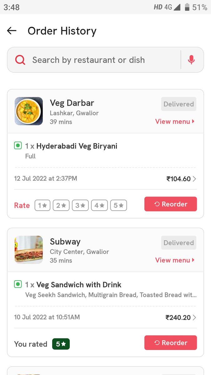 raghavgupt's tweet photo. I have ordered Hyderabadi veg biryani from Jiwaji club restaurant by Zomato but instead of this they deliver me Non veg chicken biryani, it creates too much problem in our house , we are pure veg and they deliver non veg
Pls don't order frm zomato
@zomato @zomatocare @the_hindu https://t.co/5QiUDnAKXX