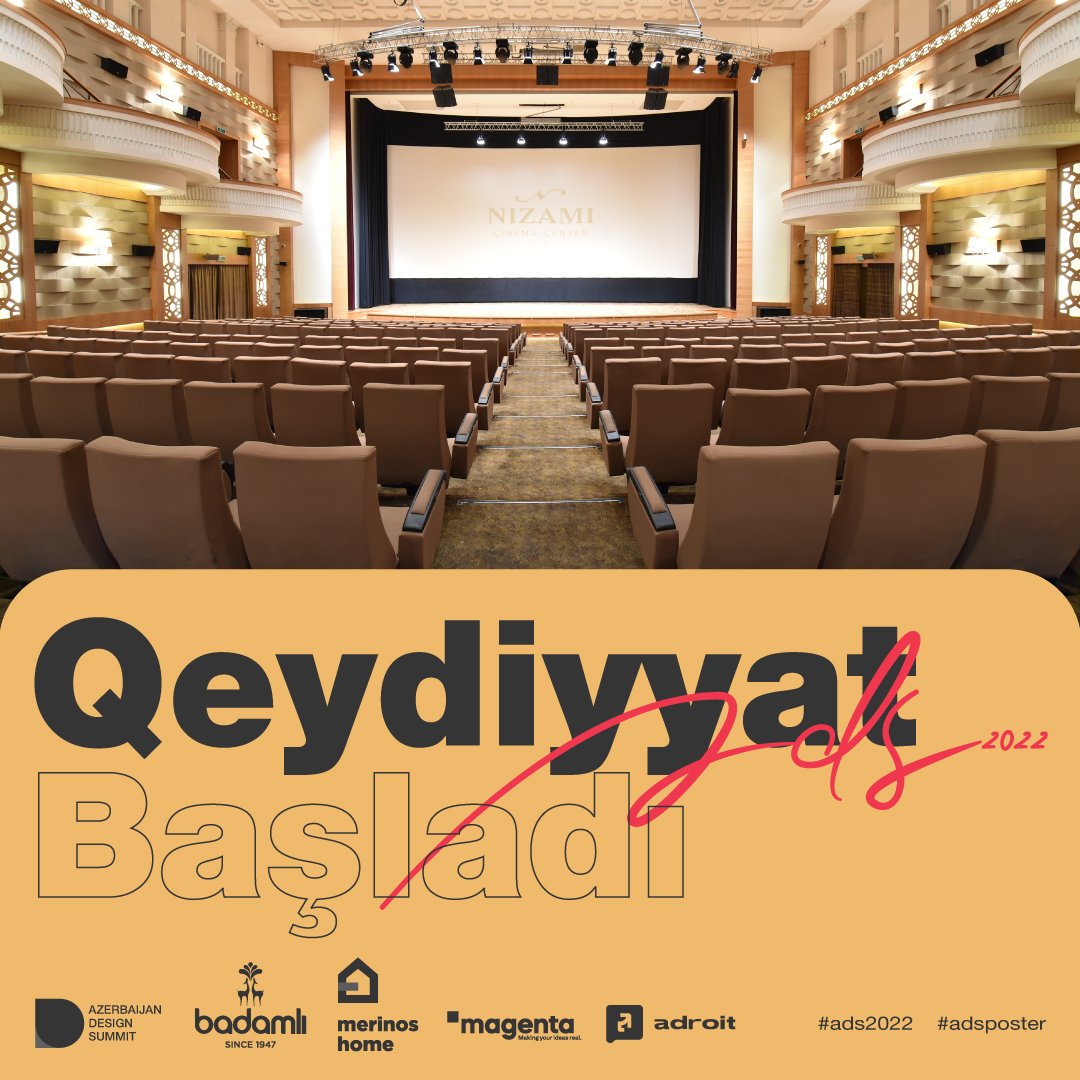 Azedesignsummit's tweet photo. ��Diqqət diqqət!

Azerbaijan Design Summit 2022 dizayn festivalında iştirak etmək istəyənlərin nəzərinə!!

2019-cu ildə dəvət biletləri 2 saat ərzində tükənmişdi.
Dəvətnamənizi almağa tələsin!

Qeyd olunan linkə daxil olaraq bilet əldə edə bilərsiniz.

https://t.co/OIRAyp1bgF https://t.co/DmcDB6MMMU